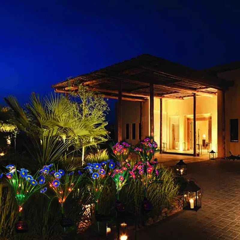 Solar LED Flower Garden Lights β Waterproof Outdoor Yard & Patio Stake Lamps