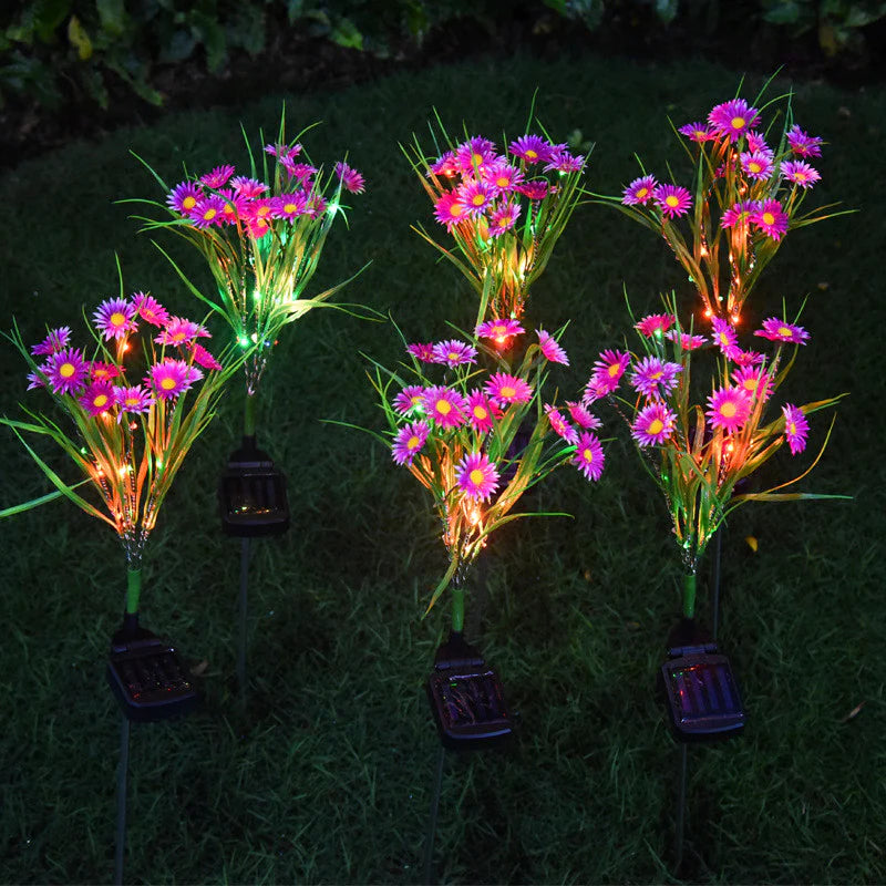 Solar LED Flower Garden Lights β Waterproof Outdoor Yard & Patio Stake Lamps