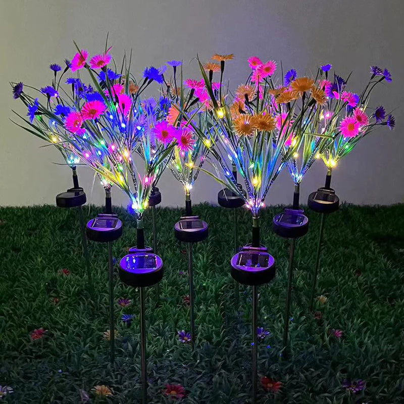 Solar LED Flower Garden Lights β Waterproof Outdoor Yard & Patio Stake Lamps