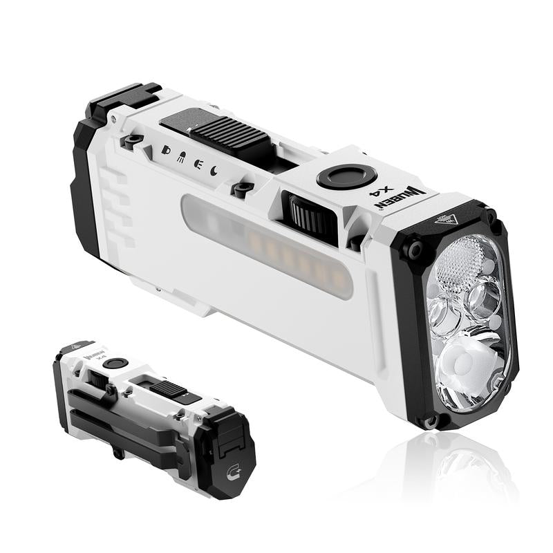 Wuben X4 | 1500 Lumens Multifunction LED Flashlight with RGB Mood Light & Side Camping Lamp