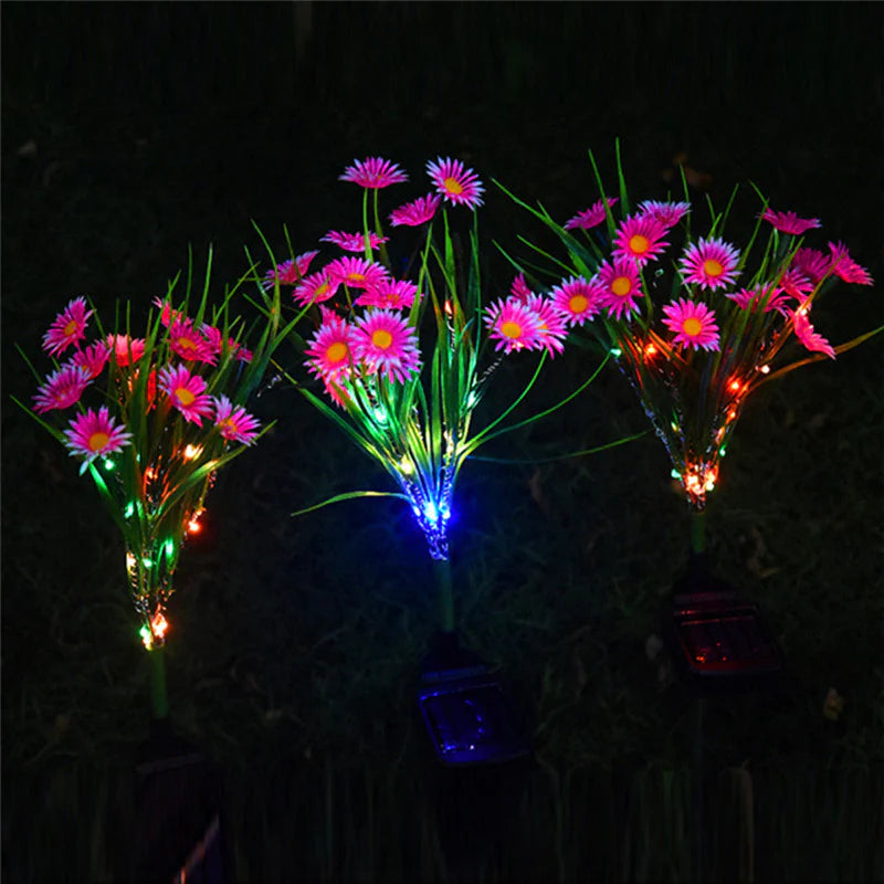 Solar LED Flower Garden Lights β Waterproof Outdoor Yard & Patio Stake Lamps