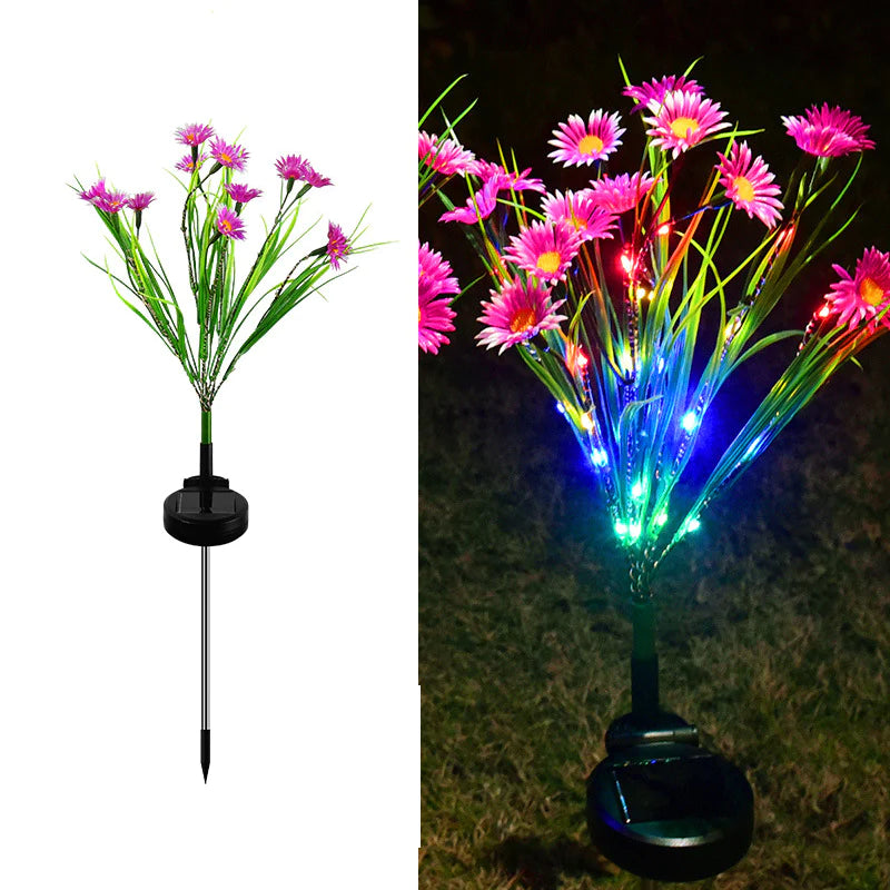 Solar LED Flower Garden Lights β Waterproof Outdoor Yard & Patio Stake Lamps