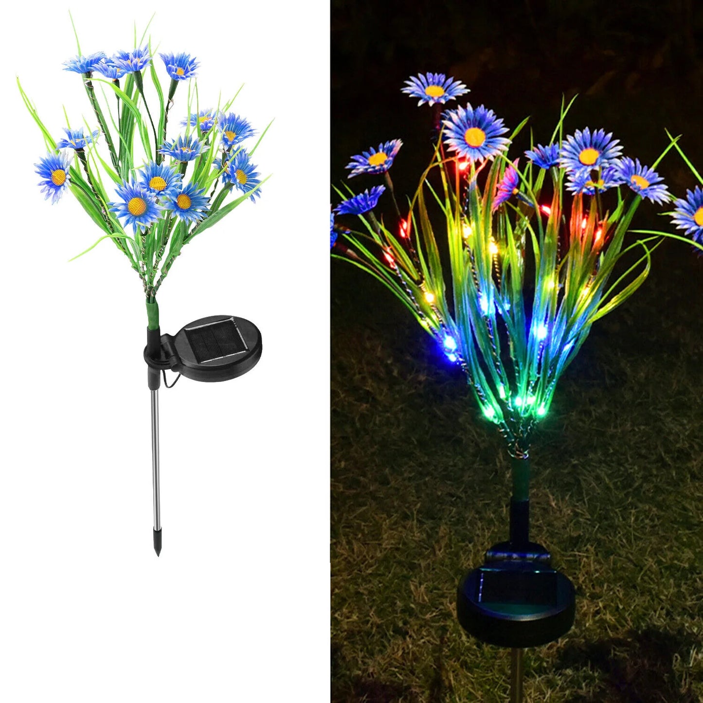 Solar LED Flower Garden Lights β Waterproof Outdoor Yard & Patio Stake Lamps