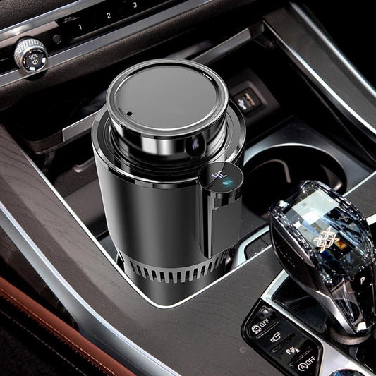 Smart 2-in-1 Car Cup Warmer & Cooler – Drive with Comfort, Sip with Style (Black)