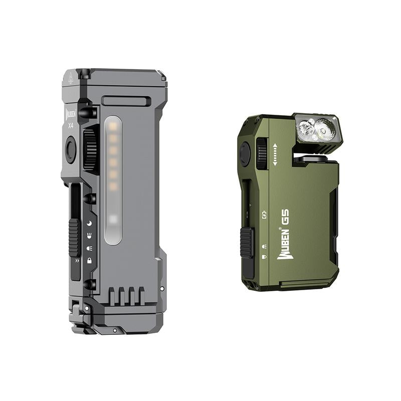 Wuben X4 | 1500 Lumens Multifunction LED Flashlight with RGB Mood Light & Side Camping Lamp