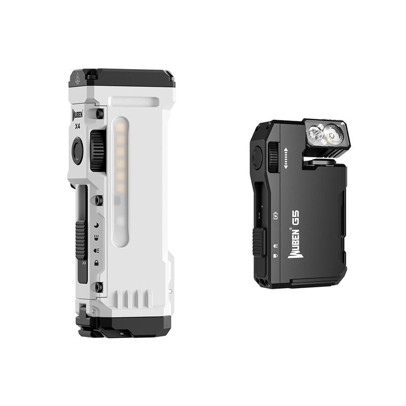 Wuben X4 | 1500 Lumens Multifunction LED Flashlight with RGB Mood Light & Side Camping Lamp