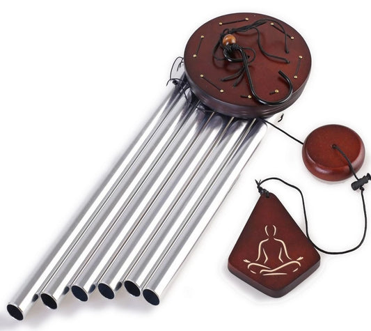 HarmonyTones 36-Inch Deep Resonance Wind Chimes – Large Outdoor Chimes for Garden, Patio & Yoga