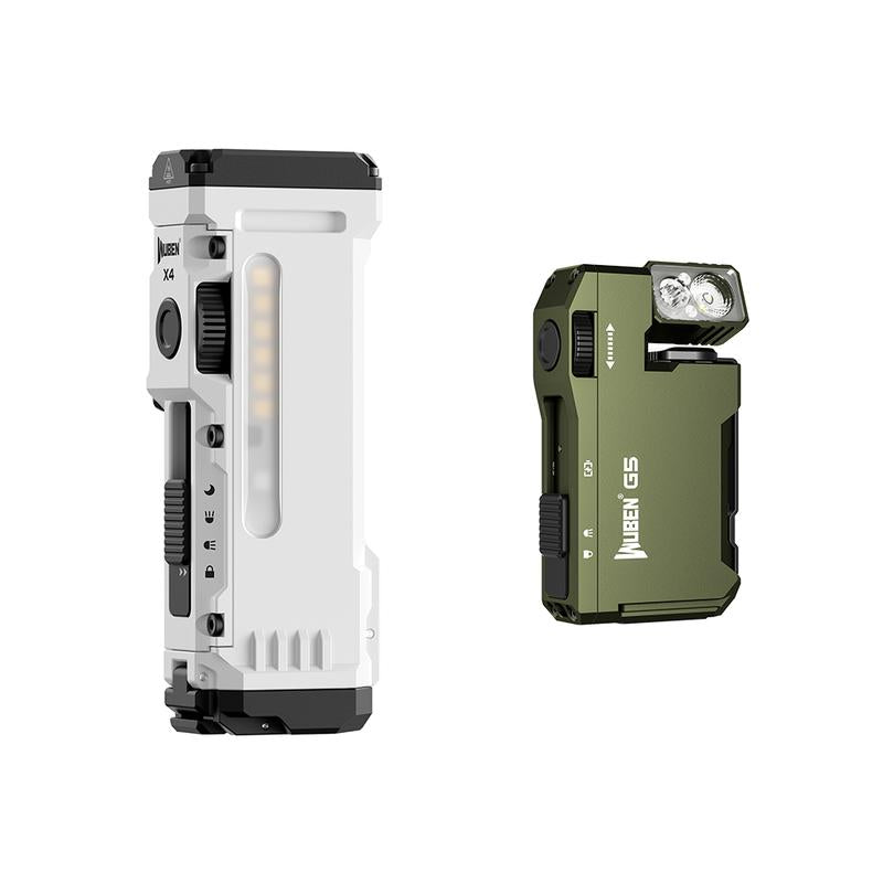 Wuben X4 | 1500 Lumens Multifunction LED Flashlight with RGB Mood Light & Side Camping Lamp