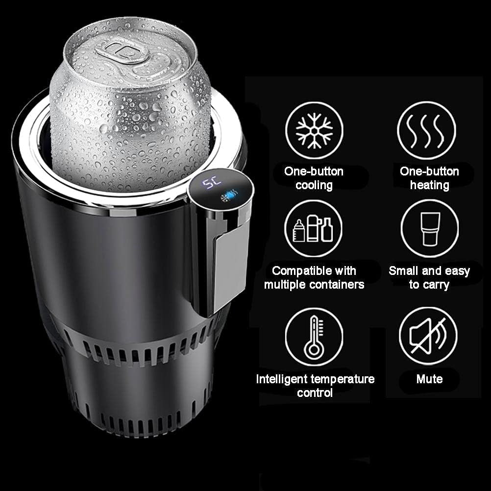 Smart 2-in-1 Car Cup Warmer & Cooler – Drive with Comfort, Sip with Style (Black)