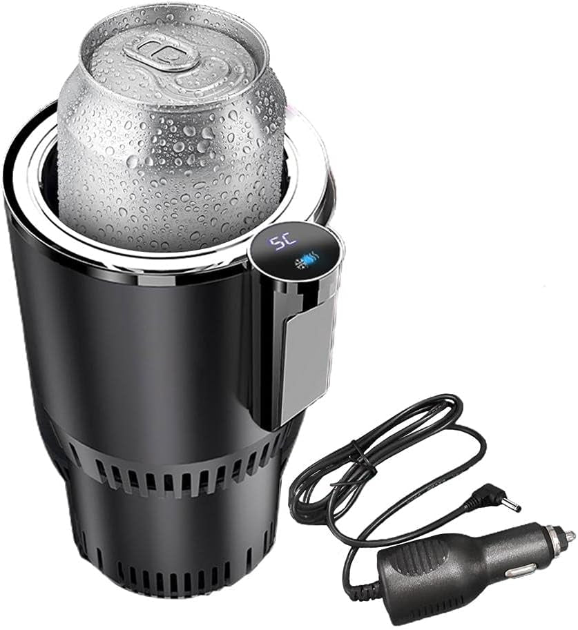 Smart 2-in-1 Car Cup Warmer & Cooler – Drive with Comfort, Sip with Style (Black)