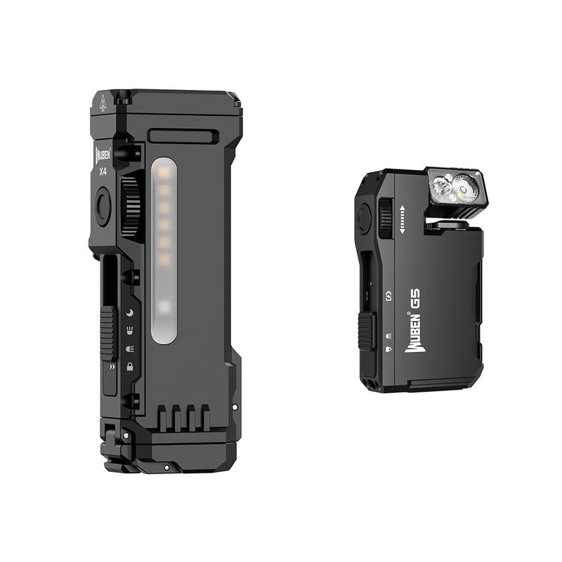 Wuben X4 | 1500 Lumens Multifunction LED Flashlight with RGB Mood Light & Side Camping Lamp