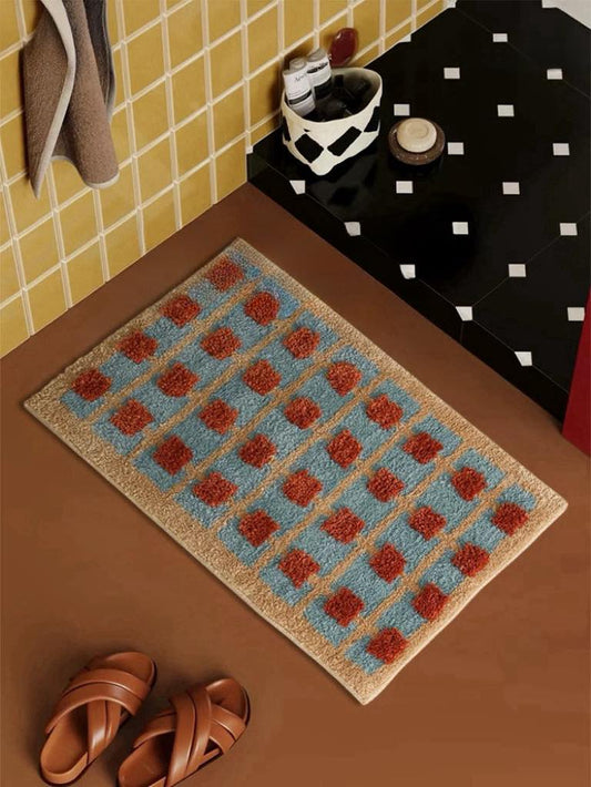 DreamWeave Retro Bath Mat – Soft, Absorbent, Stylish, Antislip