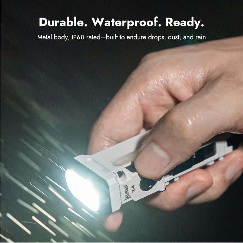 Wuben X4 | 1500 Lumens Multifunction LED Flashlight with RGB Mood Light & Side Camping Lamp