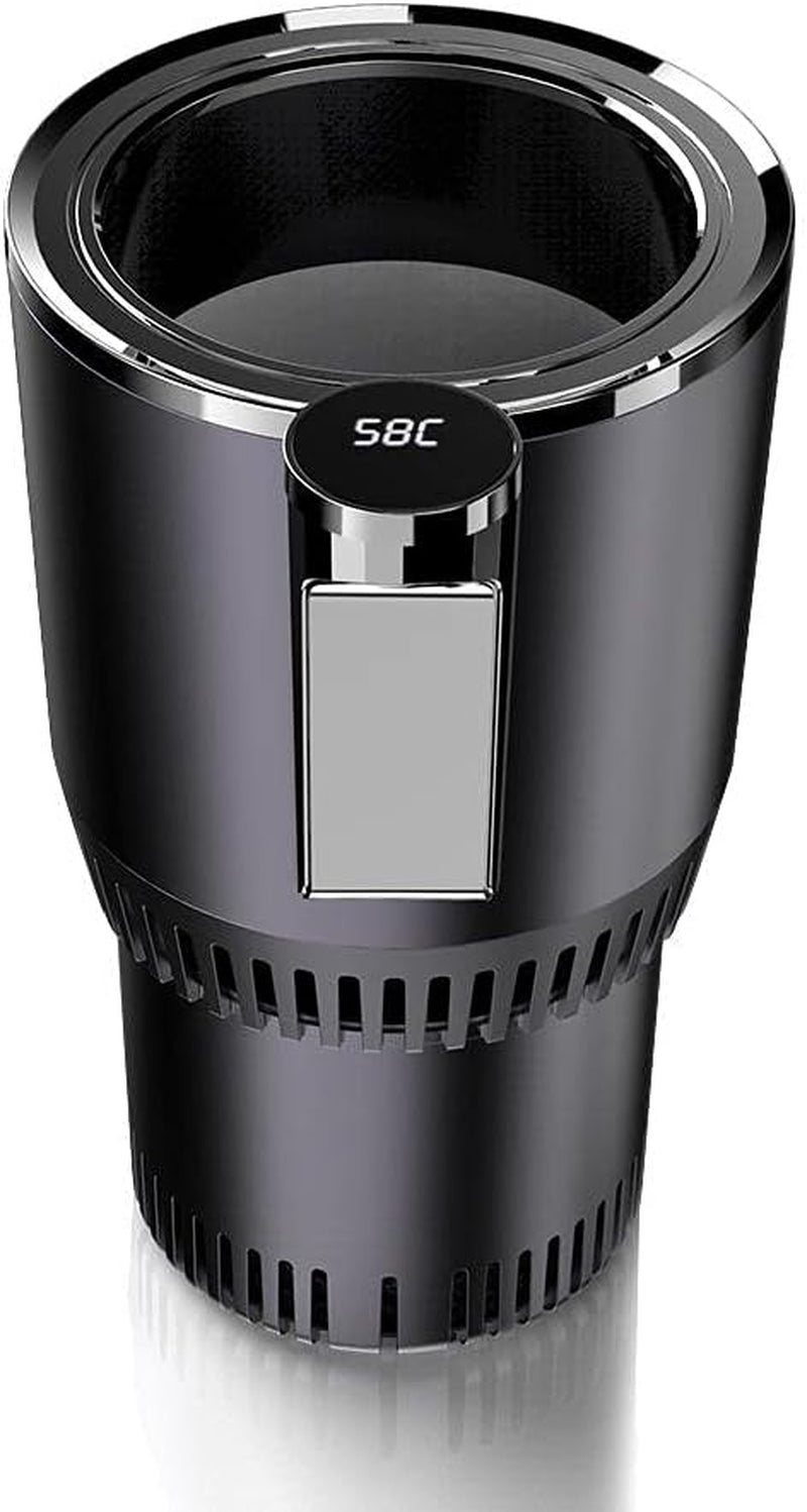 Smart 2-in-1 Car Cup Warmer & Cooler – Drive with Comfort, Sip with Style (Black)