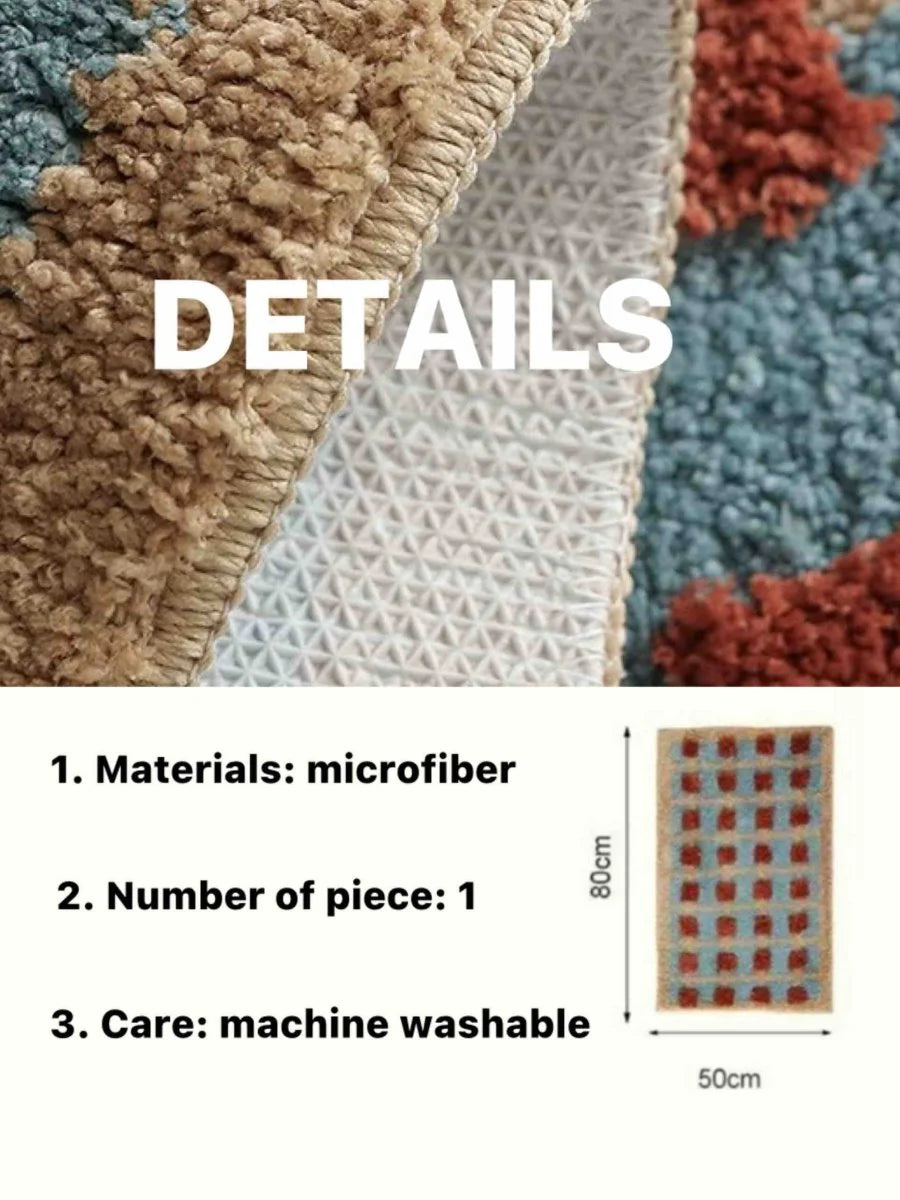 DreamWeave Retro Bath Mat – Soft, Absorbent, Stylish, Antislip
