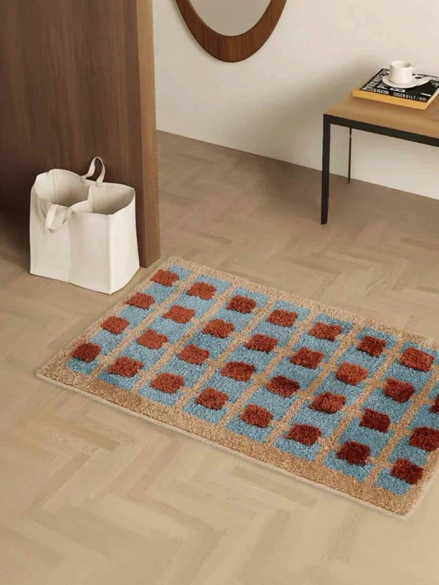 DreamWeave Retro Bath Mat – Soft, Absorbent, Stylish, Antislip